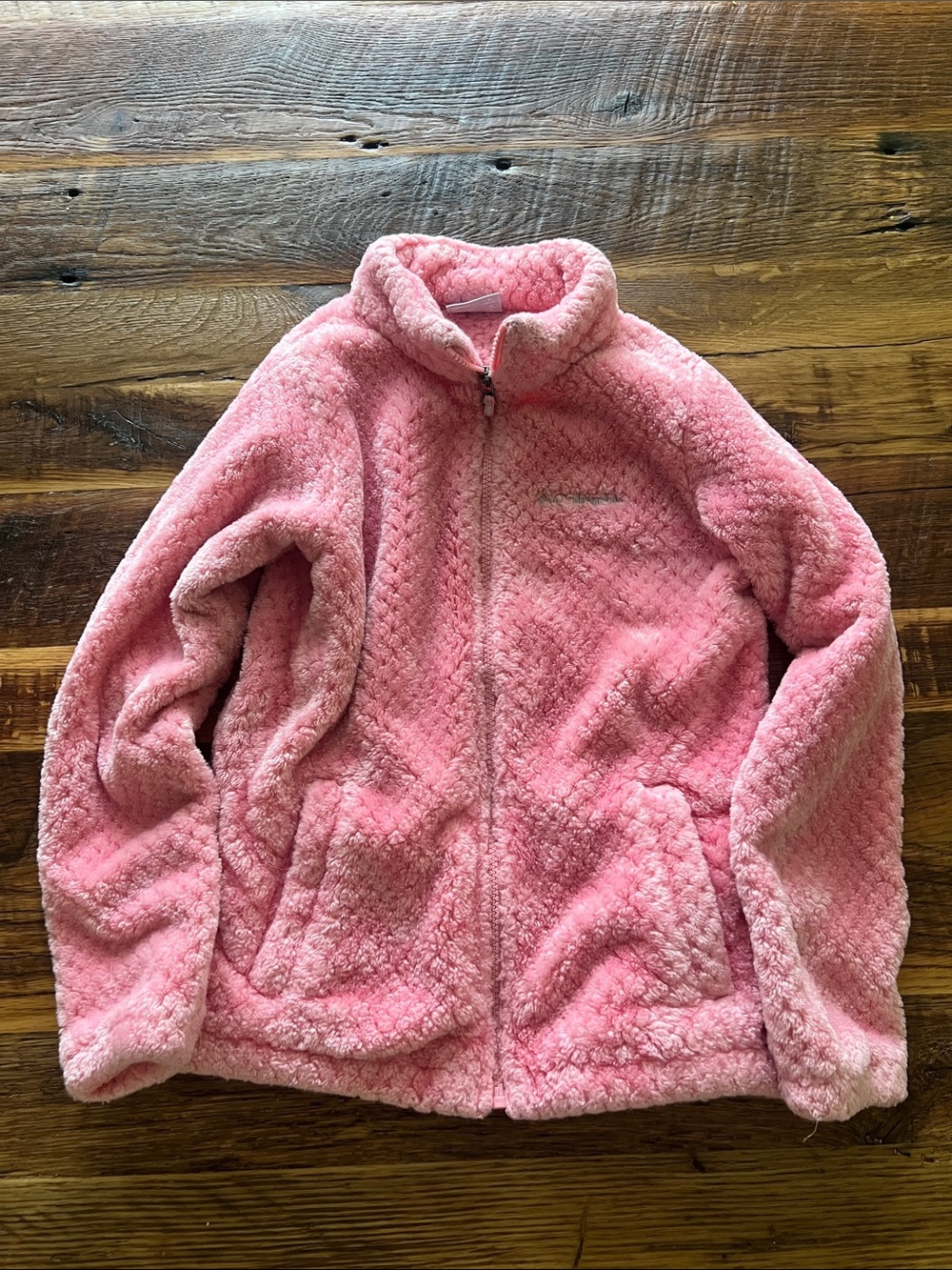 Columbia Pink Plush Full-Zip Kids Jacket